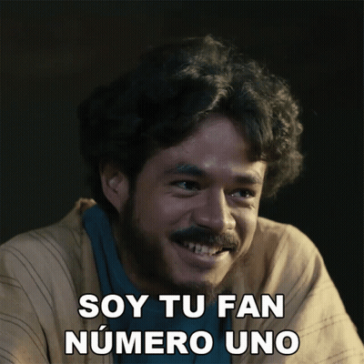 Man With Beard Smiling Soy Tu Fan Numero Uno GIF