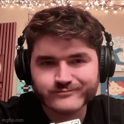 Man With Beard Smiling Wearing Headphones GIF