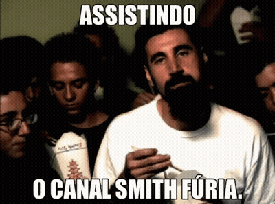Man With Beard Smoking Cigarette Assistindo GIF