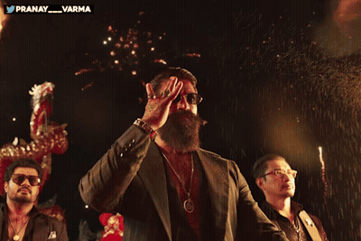 Man With Beard Standing In Front Of Fire Pranay Varma GIF