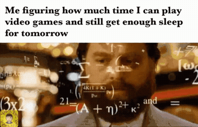 Man With Beard Surrounded By Equations GIF