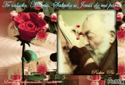 Man With Beard Surrounded By Roses Te Saludo GIF