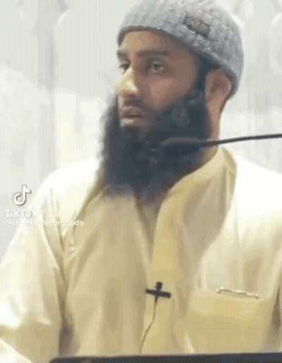 Man With Beard Talking Into Microphone GIF