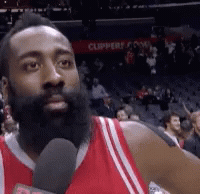 Man With Beard Talking Into Microphone GIF