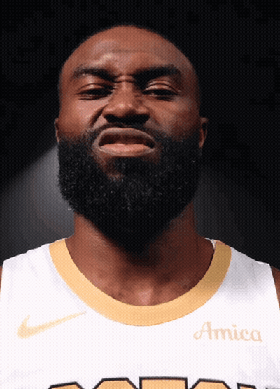 Man With Beard Wearing Amica Shirt GIF
