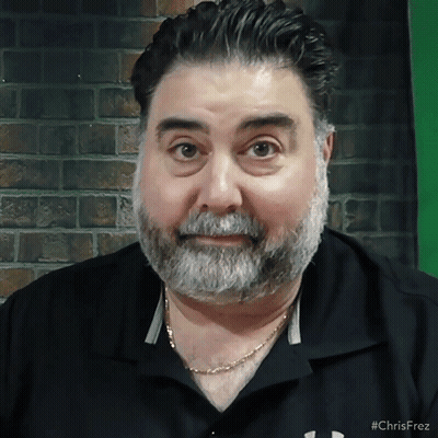 Man With Beard Wearing Black Shirt #Chrisfrez GIF