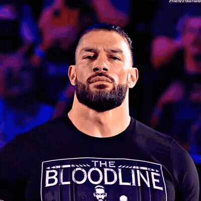 Man With Beard Wearing Black Shirt Saying The Bloodline GIF