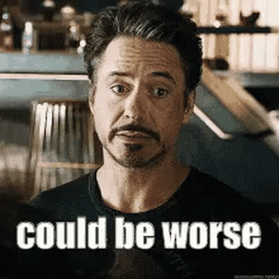 Man With Beard Wearing Could Be Worse Shirt GIF