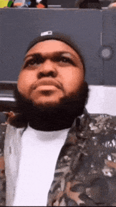 Man With Beard Wearing Hat Saying Mc GIF