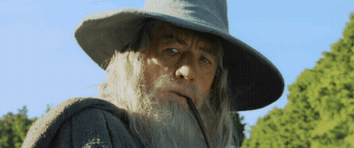 Man With Beard Wearing Hat Smoking Pipe GIF