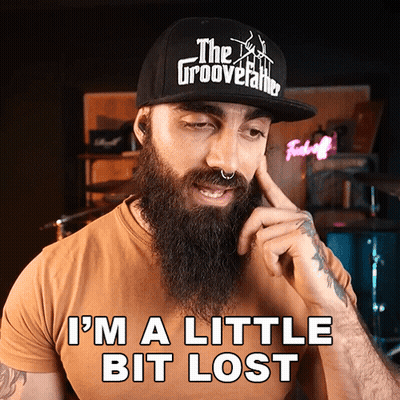 Man With Beard Wearing Hat That Says The Grooverfather GIF
