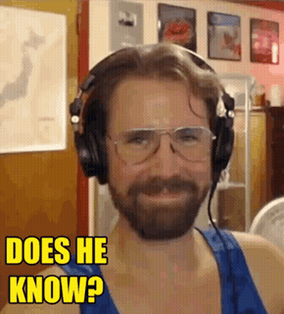 Man With Beard Wearing Headphones And Glasses GIF