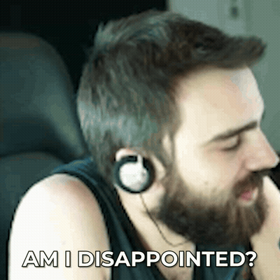 Man With Beard Wearing Headphones Saying Am I Disappointed GIF