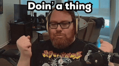 Man With Beard Wearing Headphones Saying Doin A Thing GIF