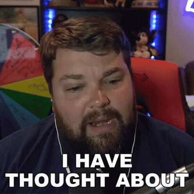Man With Beard Wearing Headphones Saying I Have Thought About GIF