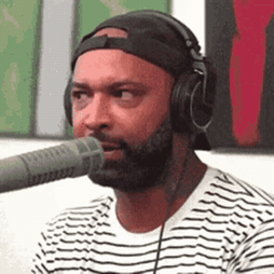 Man With Beard Wearing Headphones Talking GIF
