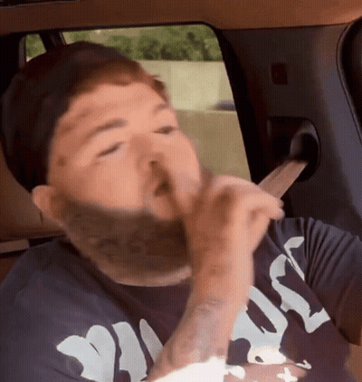 Man With Beard Wearing Jesus Shirt GIF