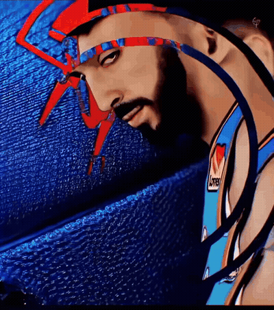 Man With Beard Wearing Lonestar Jersey GIF