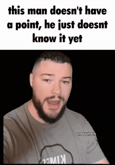 Man With Beard Wearing Remix T-Shirt GIF