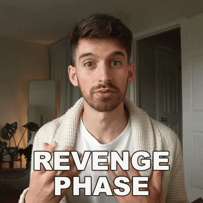 Man With Beard Wearing Revenge Phase Sweater GIF
