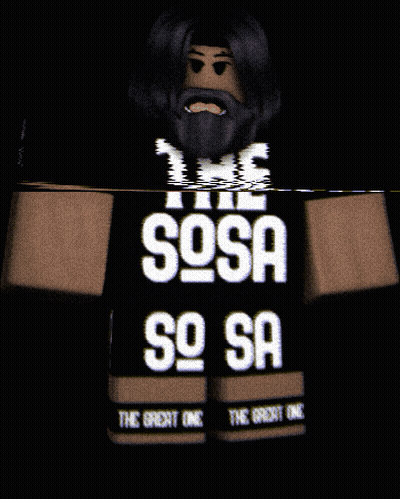 Man With Beard Wearing Shirt Saying The Sosa So Sa GIF