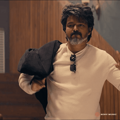 Man With Beard Wearing Sony Music Shirt GIF