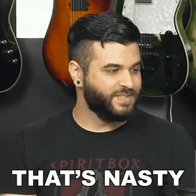 Man With Beard Wearing Spiritbox Shirt GIF