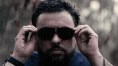 Man With Beard Wearing Sunglasses GIF