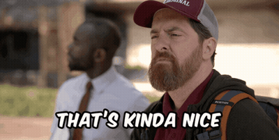 Man With Beard Wearing That's Kinda Nice Hat GIF