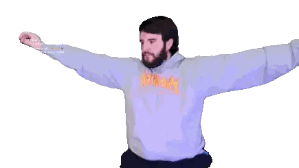 Man With Beard Wearing Thrasher Hoodie Sticker