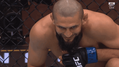 Man With Beard Wearing UFC Glove GIF