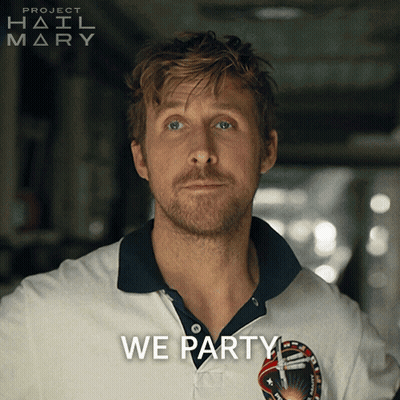 Man With Beard Wearing We Party Shirt GIF