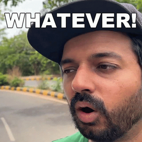 Man With Beard Wearing Whatever Hat GIF
