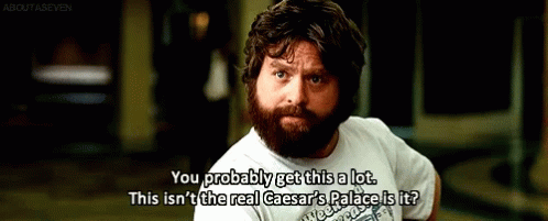 Man With Beard Wearing You Probably Get This A Lot Shirt GIF