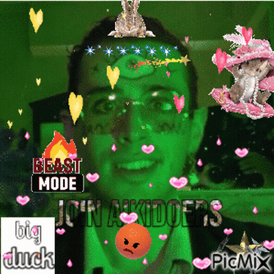 Man With Beast Mode Text GIF