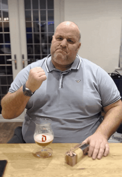 Man With Beer And Watch GIF
