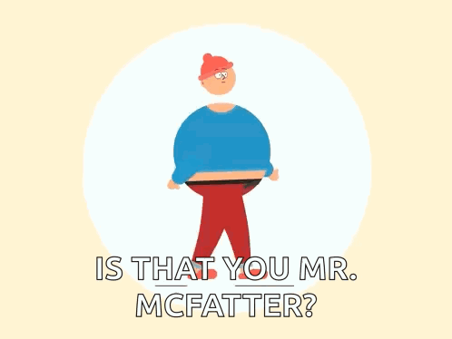 Man With Big Belly In Circle Is That You Mr McFatter GIF