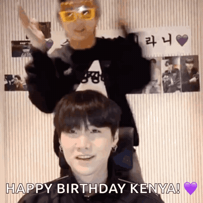 Man With Birthday Hat Says Happy Birthday Kenya GIF