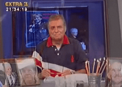 Man With Black Eye Sitting At Desk Extra 3 GIF