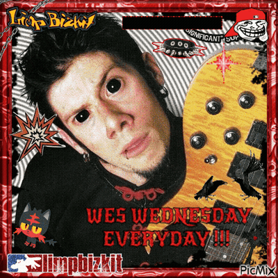 Man With Black Eyes Saying Wes Wednesday Everyday GIF