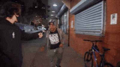 Man With Black Lives Matter Shirt GIF