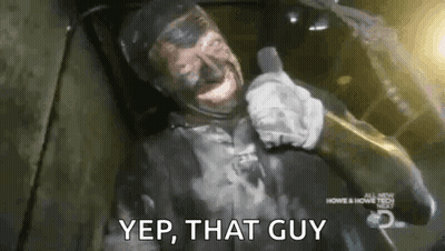 Man With Black Paint On Face Holding Microphone Saying Yep That Guy GIF