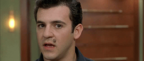 Man With Black Spot On Face GIF