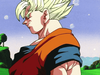 Man With Blonde Hair In Blue And Orange Shirt GIF