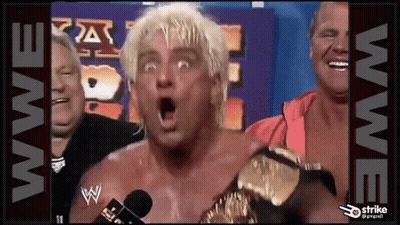 Man With Blonde Hair Talking Into Microphone GIF