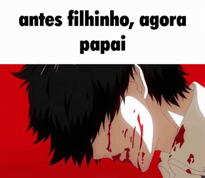 Man With Blood On Face Antes Filhinho Agora Papai GIF