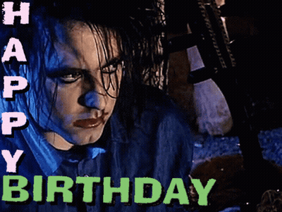 Man With Blood On Face Saying Happy Birthday GIF