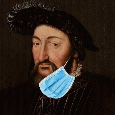 Man With Blue Face Mask GIF