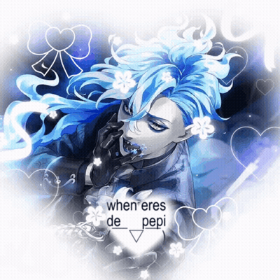 Man With Blue Hair Saying When Eres De Pepi GIF