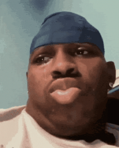 Man With Blue Headband GIF